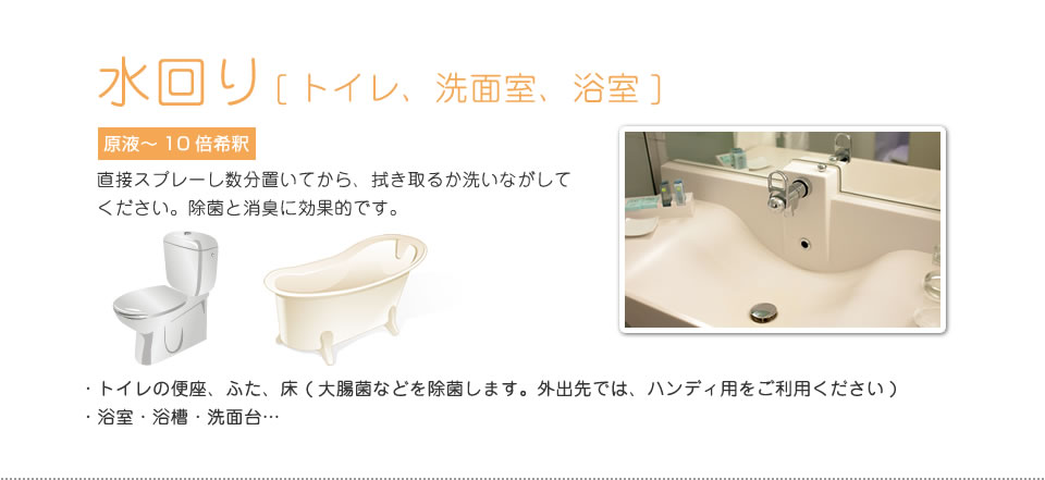 使う場所 | 水回り