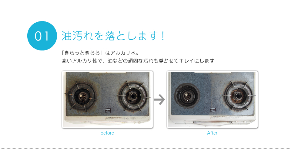 油汚れを落とします